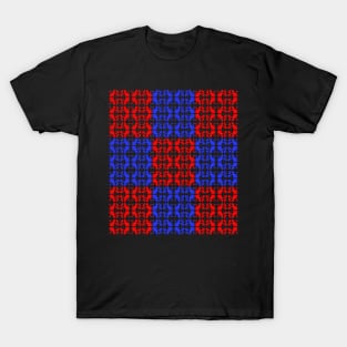 Red and Blue Cats T-Shirt